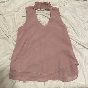 Pink tank top blouse